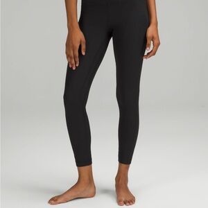 Black lululemon align ribbed Leggings